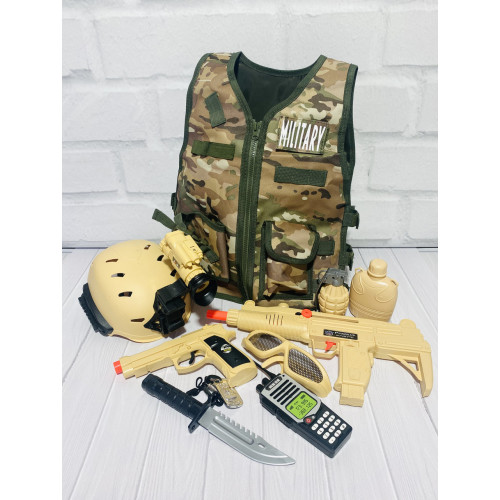 Ігровий набір військового з жилетом 'Desert war' арт. D 012